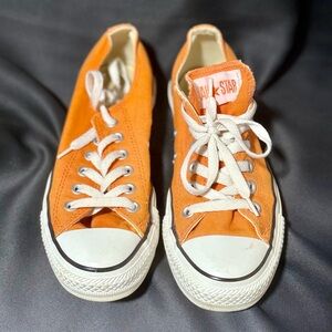 Converse All Star Orange Low-Top Sneakers